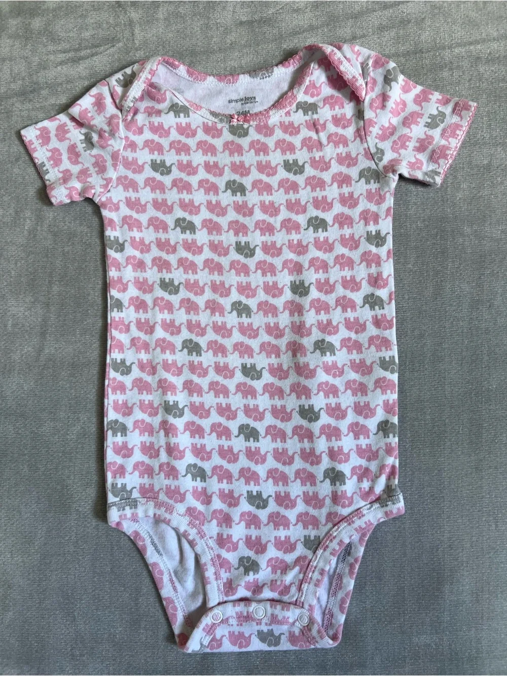 Carter's Girls Variety Mixed Print Short-Sleeve Onsies Set 24 Months